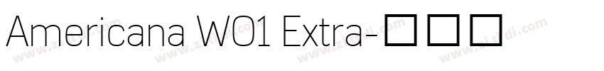 Americana W01 Extra字体转换
